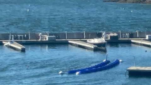 WaveEater 4870 units protecting a marina