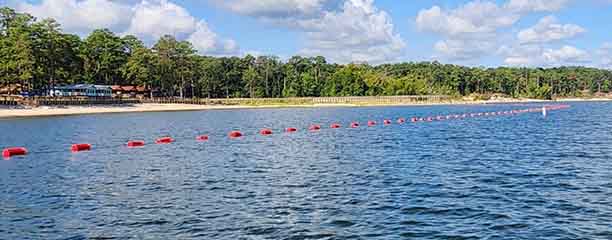 WaveEater 1224 units used for small pond erosion control