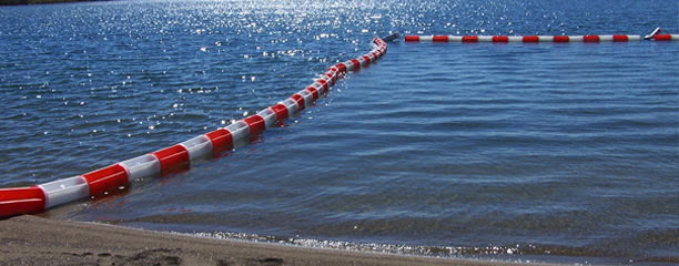 WaveEater 1224 units marking a public swim area