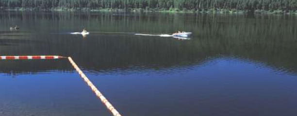 WaveEater 1224 units on a lake